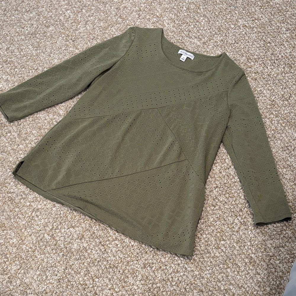 KIM ROGERS small scoop neck blouse